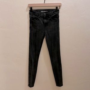 Zara super skinny fit black jeans 11/12